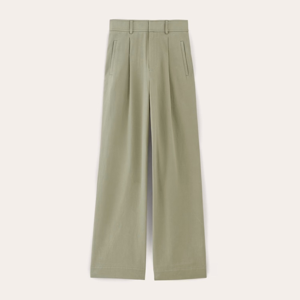 The Draper Pleated Pant in Seagrass Size 0, short